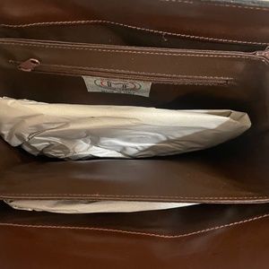 Brown shoulder bag made in italy